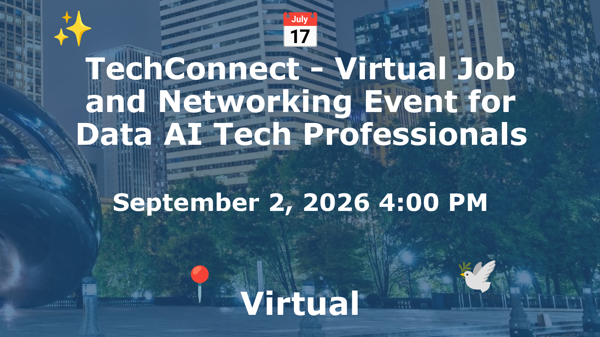 TechConnect - Virtual Job and Networking Event for Data AI Tech Professionals event image